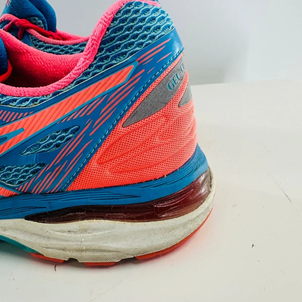Asics Gel-Cumulus 18 Running Shoes Cushion Comfort Athletic Blue‎ Pink US 9